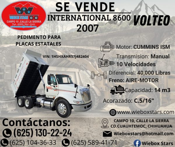INTERNATIONAL 8600 2007