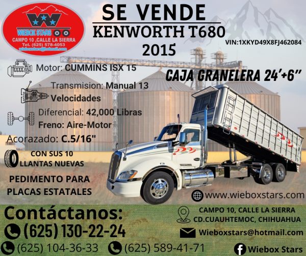 KENWORTH T680 2015