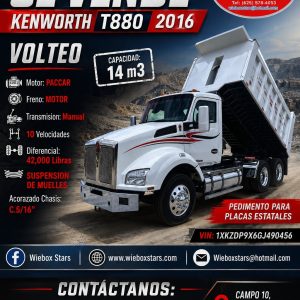 KENWORTH T880 2016