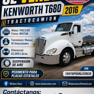 KENWORTH T680 2016